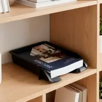 Лоток для бумаг Стамм &laquo;Лидер&raquo;, А4, горизонтальный, 1 отделение, чёрный