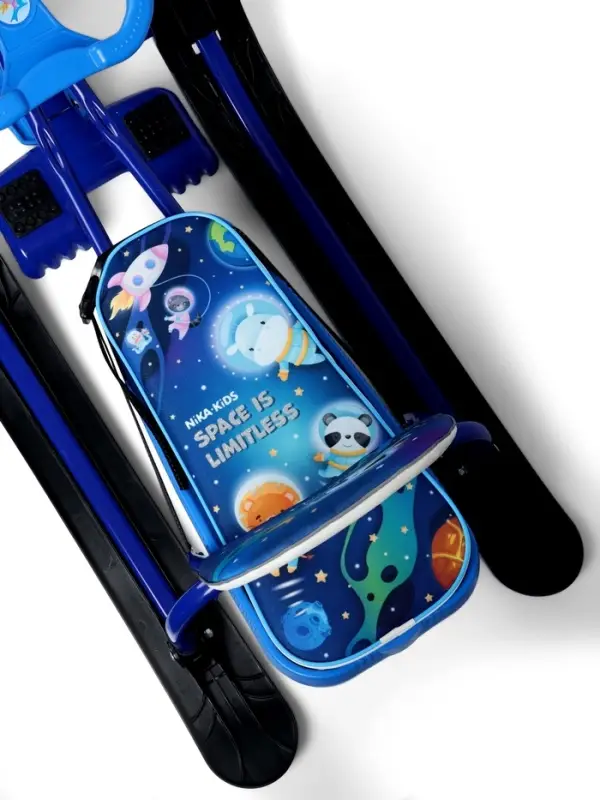 Снегокат &laquo;Тимка спорт 4-1&raquo; Космический, со спинкой, синий, ТС4-1 М/К Nika Kids