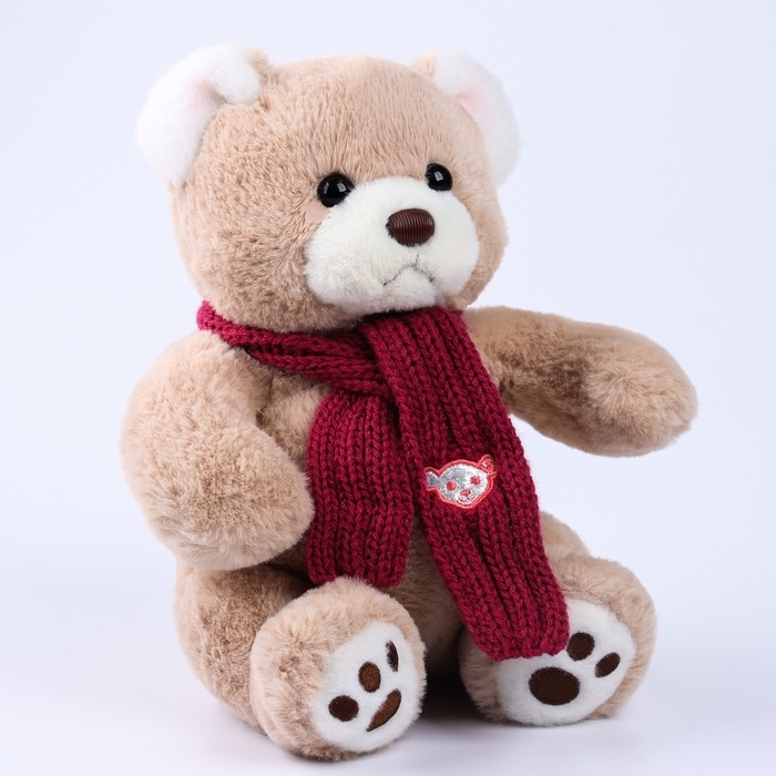 Новогодняя мягкая игрушка Little Friend, мишка с розовыми шарфом, 20 см Новогодняя мягкая игрушка Little Friend, мишка с розовыми шарфом, 20 см