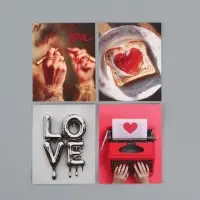 Набор мини-открыток &laquo;Любовь&raquo;, 35 штук, 8 x 9,5 см
