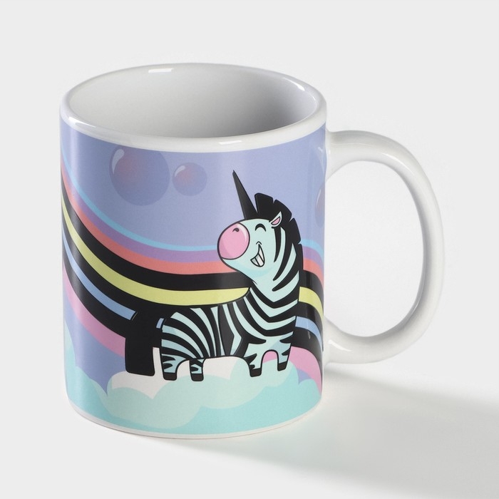 Кружка-хамелеон керамическая Доляна «Единорог», 350 мл ㅤ