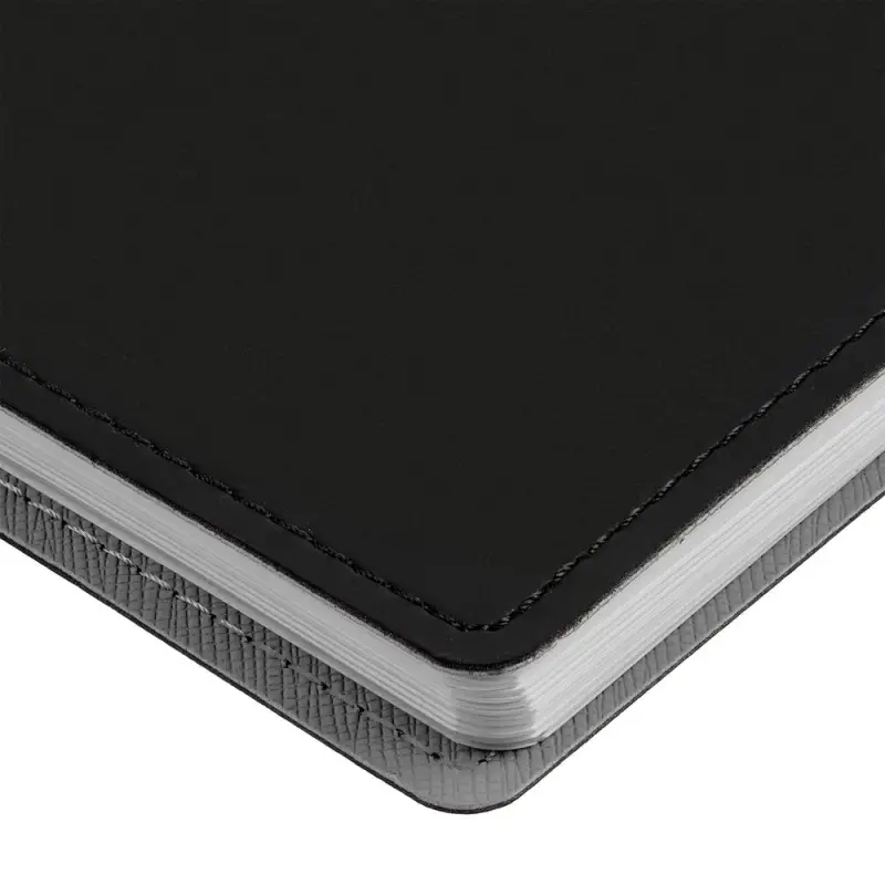 Ежедневник Spring Shall, недатированный, черный с серым Ежедневник Spring Shall, недатированный, черный с серым