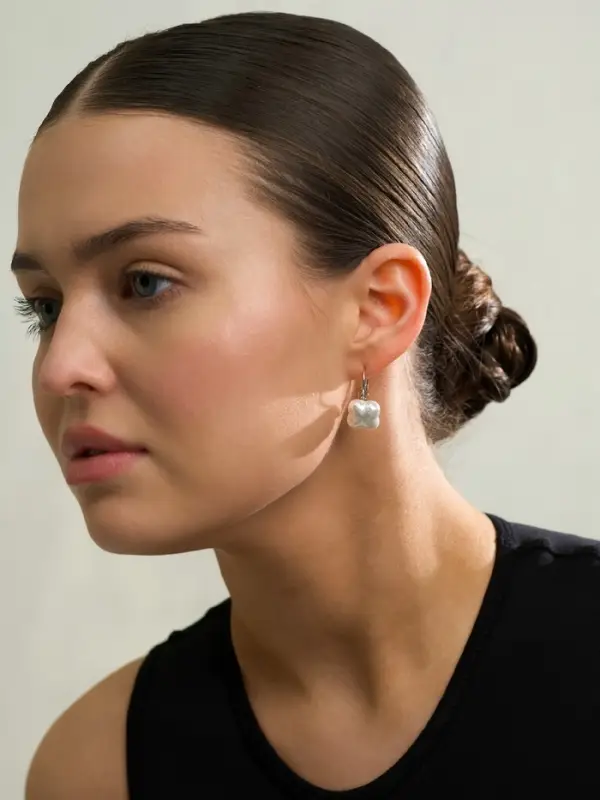 Серьги пластик &laquo;Цветок Майорика&raquo;, МИКС в серебре