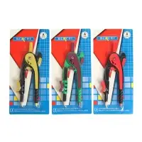 Циркуль пластиковый Calligrata, 145 мм, с карандашом, универсальный держатель &laquo;козья ножка&raquo;, в блистере, МИКС