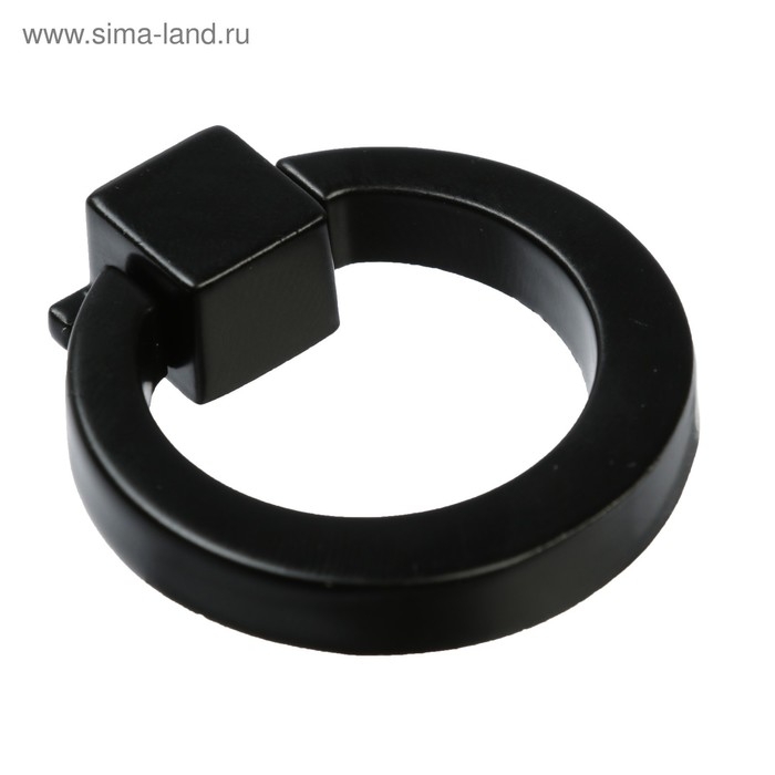 Ручка кнопка ТУНДРА РК045BL, черная, 8 шт TMP