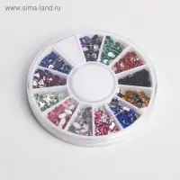 Набор фигурных страз для декора ногтей Flamongo party, 12 цветов