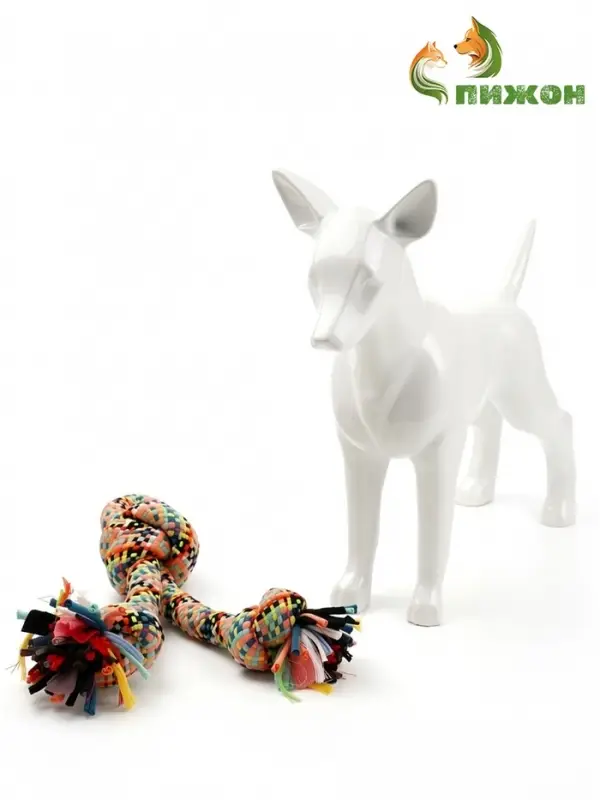 Игрушка для больших собак канатная &laquo;Двойной узел&raquo;, до 50 см, до 450 г