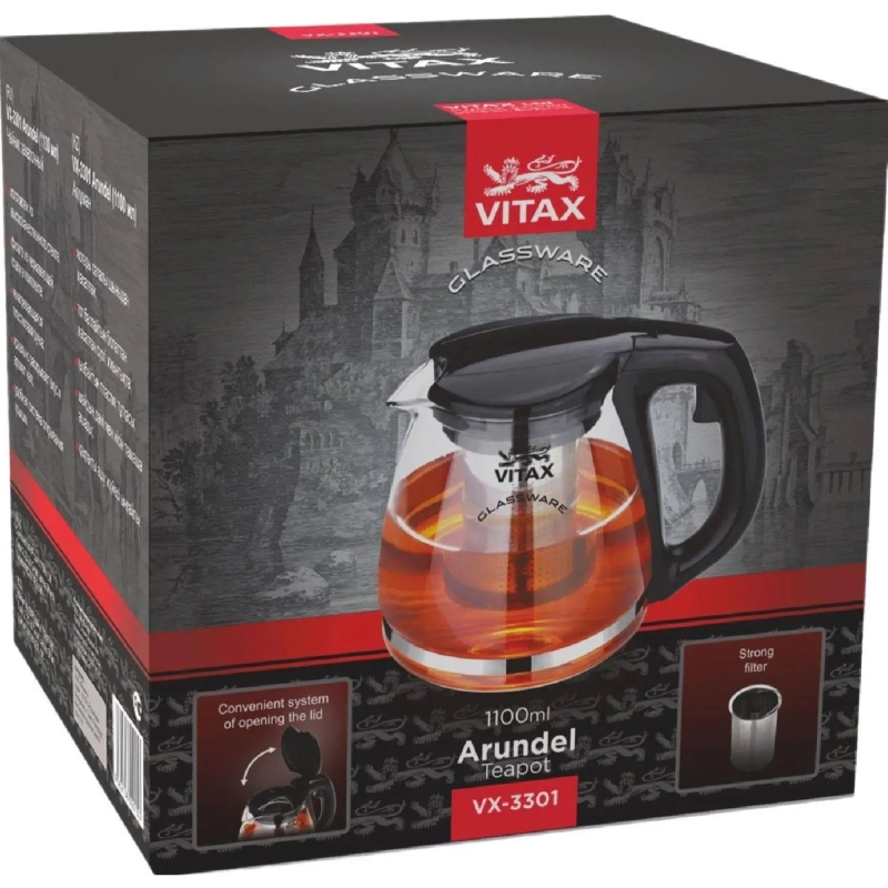 Чайник заварочный VX-3301 1100мл Arundel Vitax