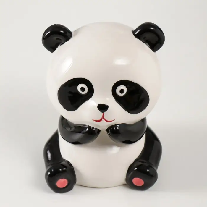 Копилка для денег &laquo;Удивлённая панда&raquo;, керамика, 11.4&times;10.5&times;13.8 см