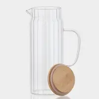 Кувшин "Богема.Дольки" 1000 мл, 15×9.3×22.5 см, с бамбуковой крышкой Кувшин "Богема.Дольки" 1000 мл, 15×9.3×22.5 см, с бамбуковой крышкой