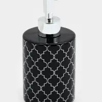 Дозатор для мыла Доляна &laquo;Марокко&raquo;, 380 мл, чёрный