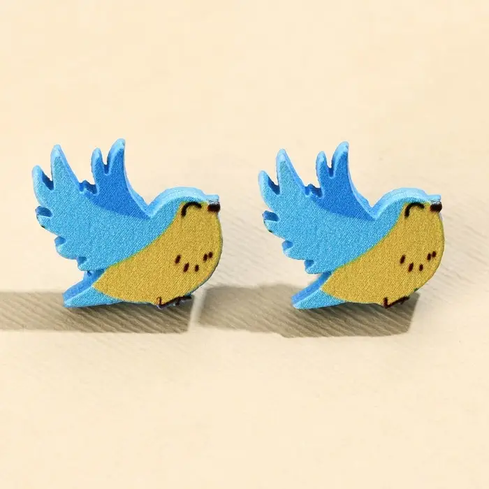 Серьги детские «Птички», гвоздики Серьги детские «Птички», гвоздики