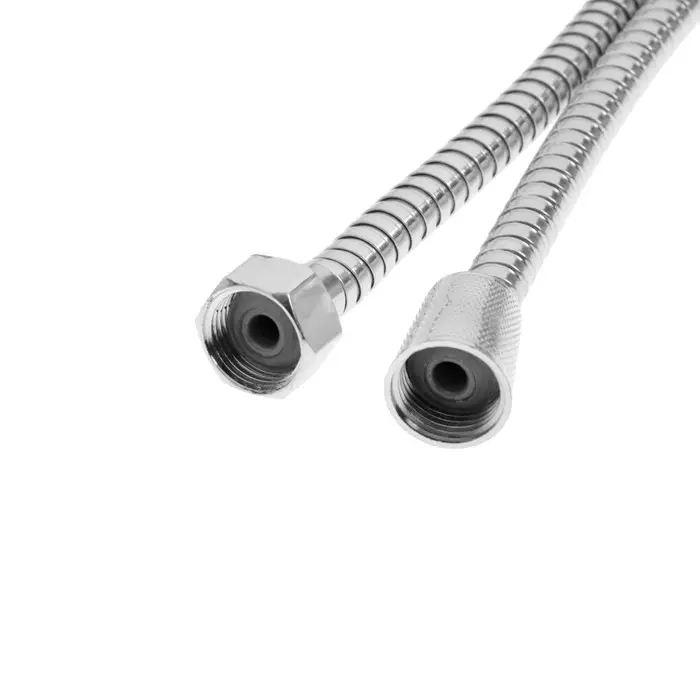 Душевая лейка со шлангом, гайки пластик, держатель, крепеж в комплекте.