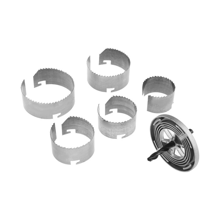 Набор пил кольцевых ТУНДРА, высота 37.5 мм (1.5 Набор пил кольцевых ТУНДРА, высота 37.5 мм (1.5"), 60-67-74-81-95 мм, 5 шт.