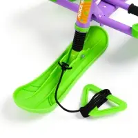 Снегокат &laquo;Twiny1+&raquo; с монстриками, со спинкой, зелёный, фиолетовый, TW1+/МН Nika Kids