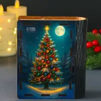 Новогодняя копилка-шкатулка "Желание сбудется" 14х12х5 см