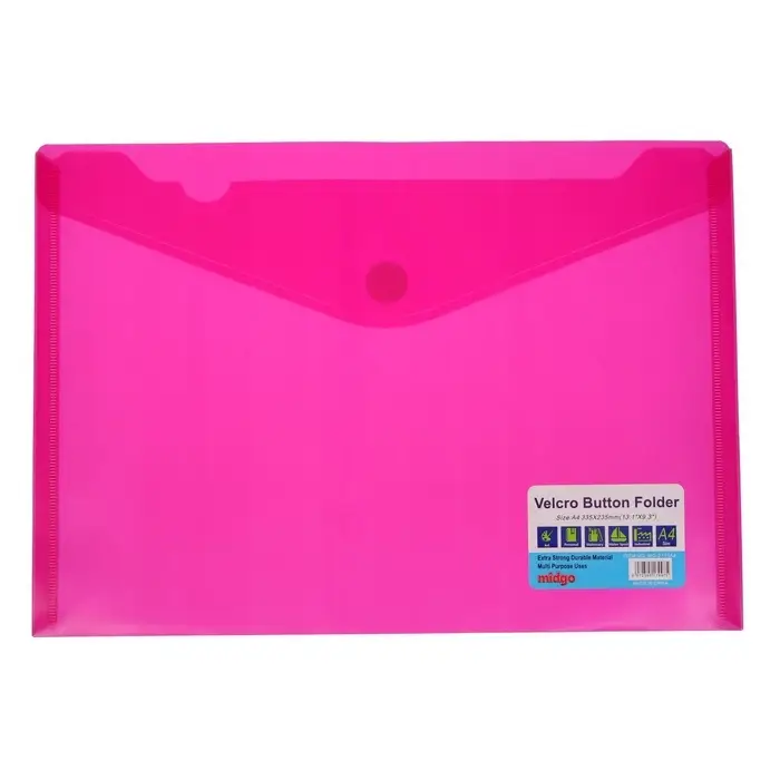 Папка А4, на липучке, горизонтальная, МИКС