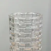 Ваза для цветов &laquo;Шерри&raquo;, кирпичики, 23.5&times;9.5 см, стекло, прозрачная