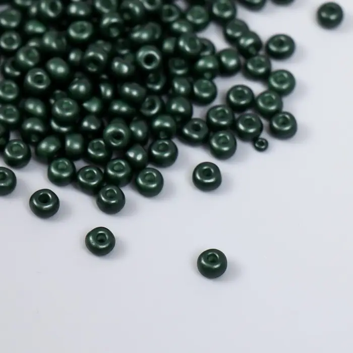 Бисер стекло 6/0  Бисер стекло 6/0 "Антрацит" 15 гр
