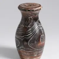 Ваза для сухоцветов &laquo;Милена&raquo;, 8&times;8&times;15 см, дерево джати, тёмно-коричневая