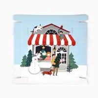 Коробка подарочная новогодняя складная &laquo;Зимний город&raquo;, 31&times;25.5&times;16 см, Новый год