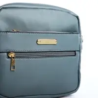 Сумка женская кросс-боди на молнии, 21&times;7.5&times;17 см, тёмно-голубая