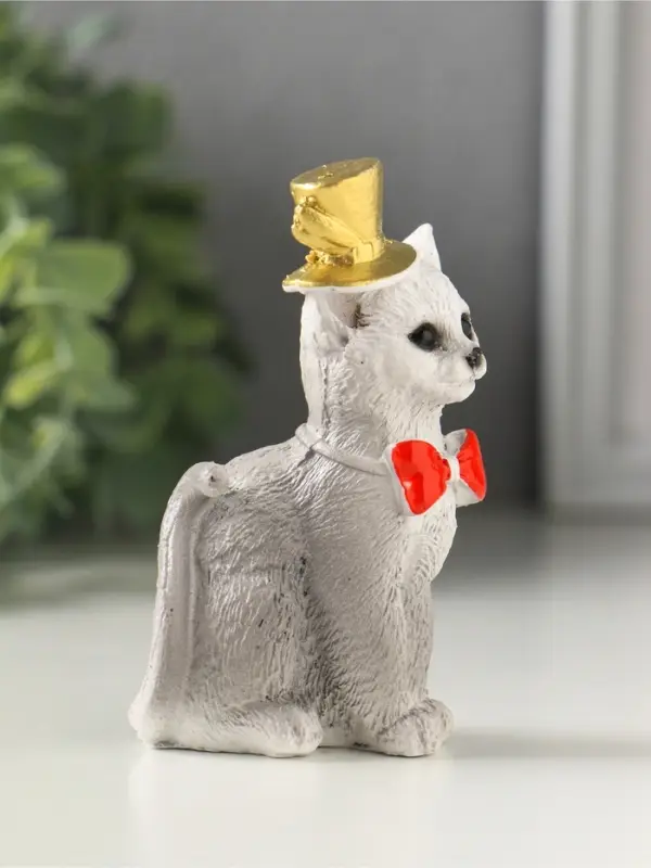 Фигурка &laquo;Кот в цилиндре&raquo;, 9&times;3.5&times;4.5 см, МИКС