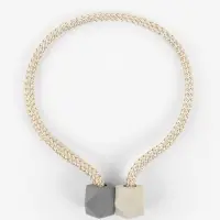 Подхват для штор &laquo;Камушки&raquo;, d=3&times;46 см, пепельно-бежевый, серый