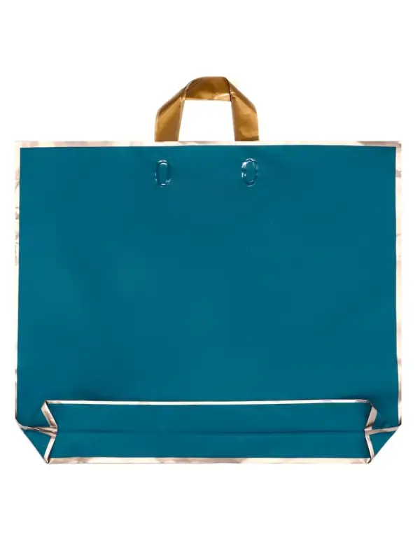 Пакет с петлевой ручкой синий 50 х 41 х 10 см 80 мкм Пакет с петлевой ручкой синий 50 х 41 х 10 см 80 мкм