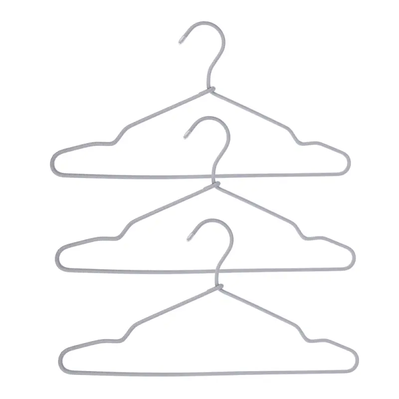 Вешалки для одежды тм VETTA, 3 шт, 40,5х20х0,5 см, металлические с текстильным покрытием, 2 цвета