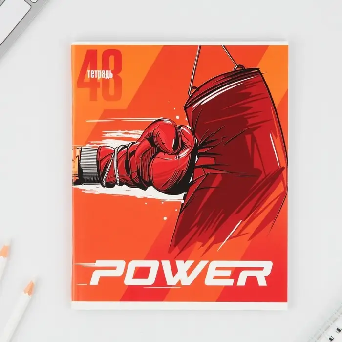 Тетрадь в клетку, 48 л., А5, на скрепке, блок №1 «Спорт» МИКС Тетрадь в клетку, 48 л., А5, на скрепке, блок №1 «Спорт» МИКС