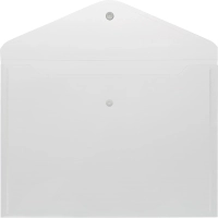 Папка-конверт на кнопке А4 КНК 180 бесцв. прз. 10шт/уп