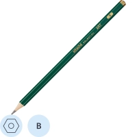 Карандаш чернографитный Art, B, шестигр, б/ласт