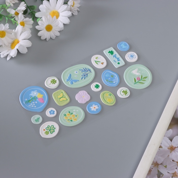 Наклейка для творчества  Наклейка для творчества "Печать. Счастливый день" 22х10 см