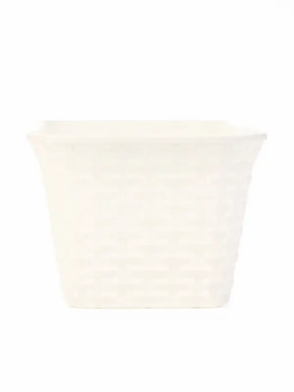 Ящик балконный для цветов &laquo;Ротанг&raquo;, 18 л, 63&times;20&times;14.5 см, с дренажной вставкой, пластиковый, белый