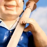Садовая фигура из полистоуна «Баба с тяпкой», 63×23×27 см