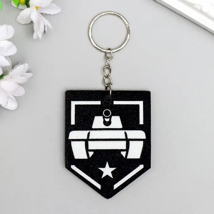 Брелок для ключей на кольце «Танк - звезда», EVA, 5.5×6.5 см Брелок для ключей на кольце «Танк - звезда», EVA, 5.5×6.5 см