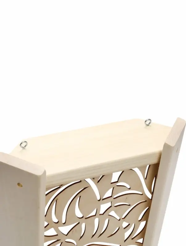 Абажур угловой для бани и сауны &laquo;Узор&raquo;, 38&times;29&times;10.5 см, деревянный, со вставкой