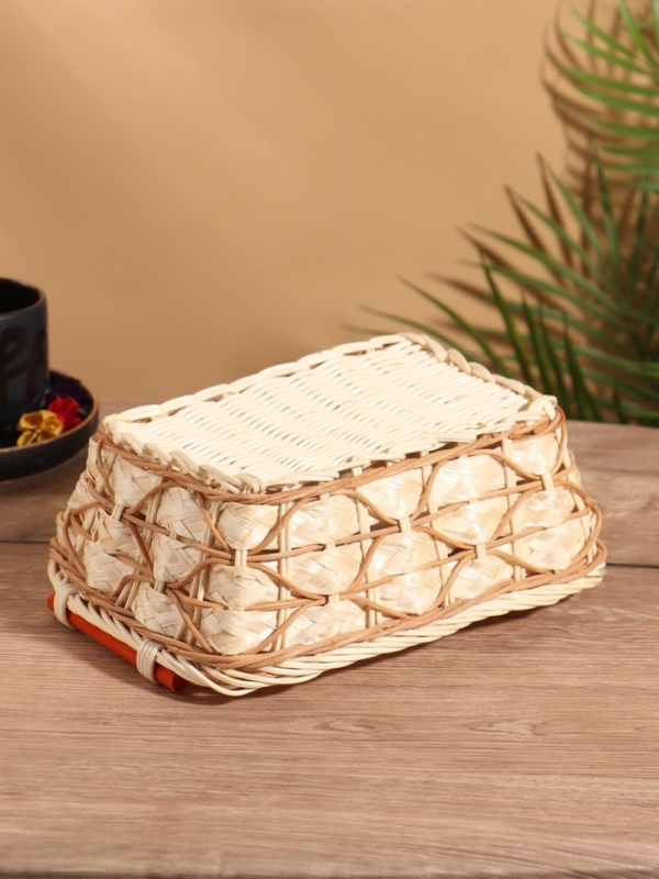 Корзина плетеная 23x17x9 см, ротанг