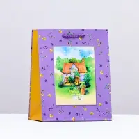 Пакет подарочный «Домик на природе», 18×22.3×10 см