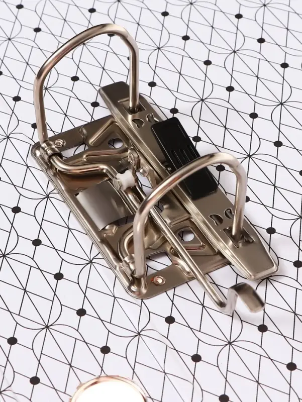 Папка-регистратор А4, 50 мм, ПВХ, тиснение &laquo;лен&raquo;, металлическая окантовка, карман на корешок, собранная, серая