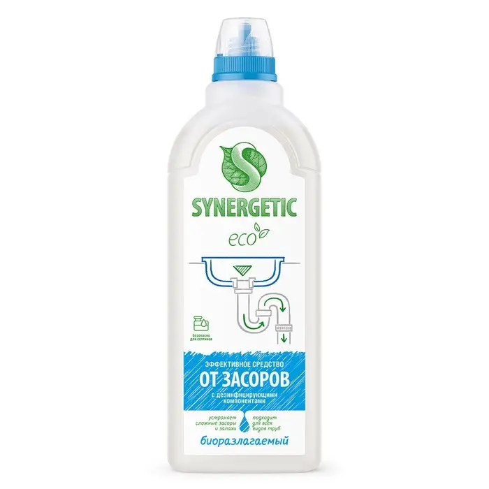 Средство для чистки труб &laquo;Synergetic&raquo;, гель, 1 л