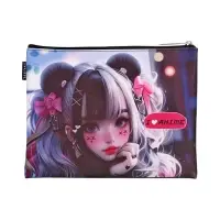 Папка для тетрадей А5, 205&times;270 мм, deVENTE I Love Anime, молния сверху, плоская, для девочки