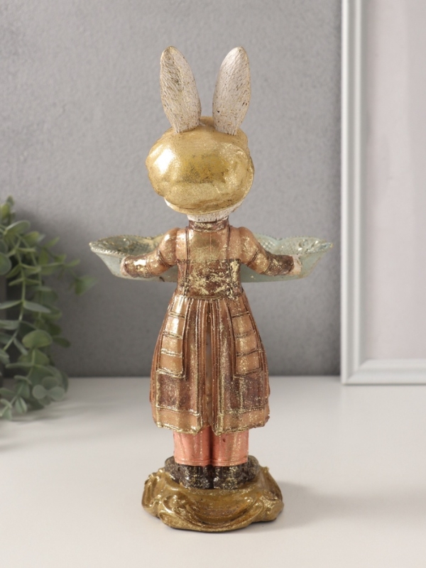 Сувенир полистоун подставка Сувенир полистоун подставка "Зайчонок в кепке" 14х14х25 см