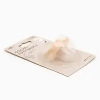 Светящаяся соска-пустышка анатомическая, силикон, от 0 мес., &laquo;Мишка&raquo;, цвет бежевый