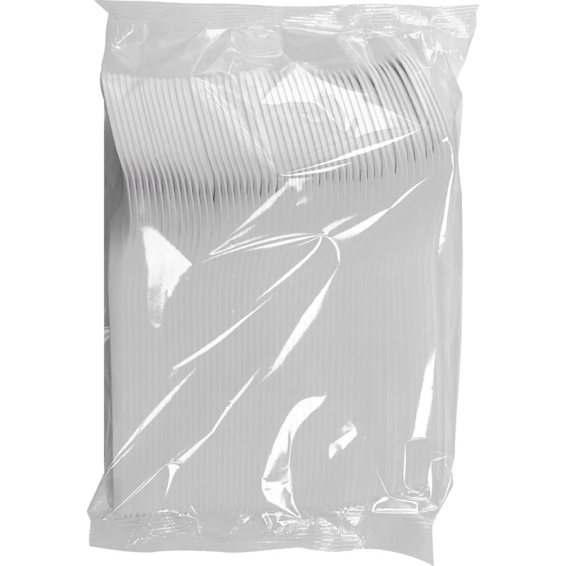 Ложка одноразовая столовая белая ПП 165 мм 2800 шт/кор