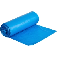 Мешки для мусора ПНД 120л 18мкм 20шт/уп синие 70х110см_Green Pack