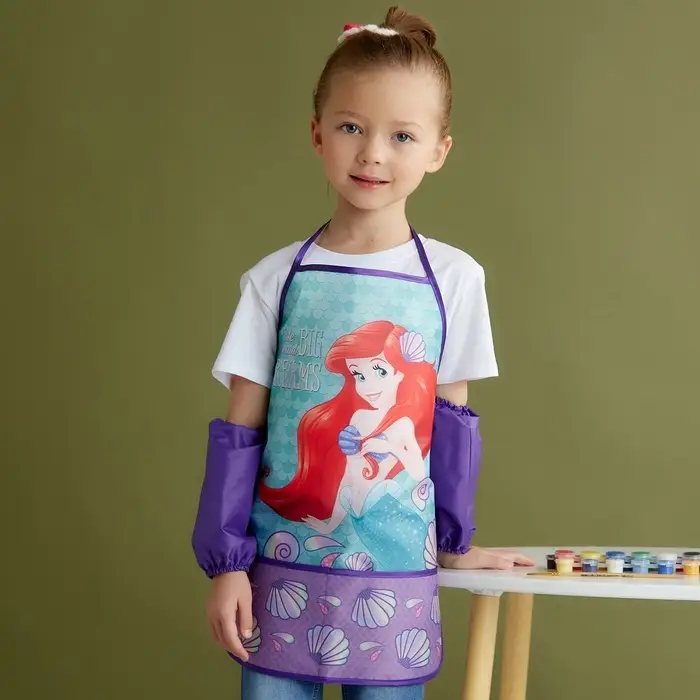 Фартук с нарукавниками детский &laquo;Ариэль&raquo;, Принцессы, 49&times;39 см