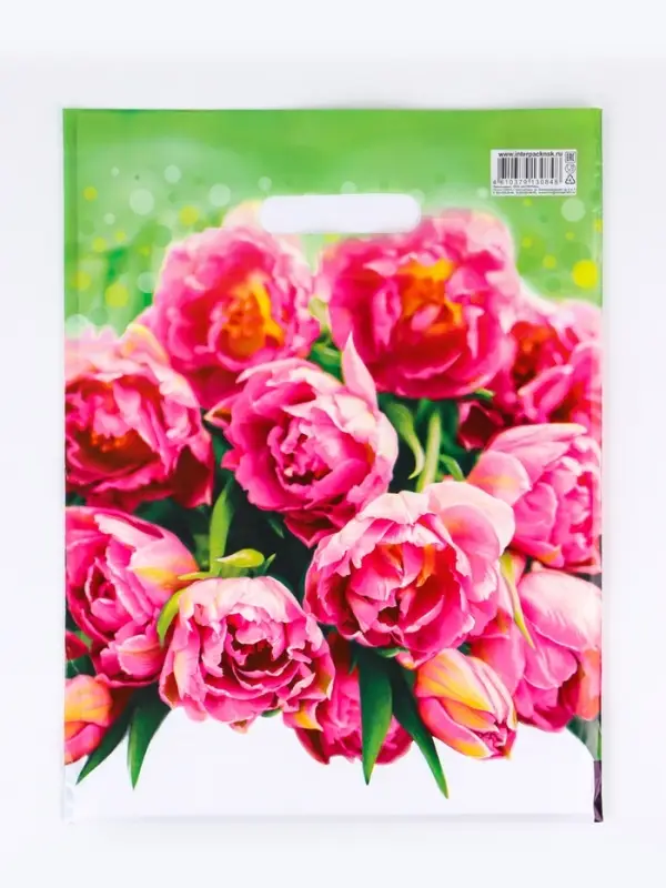 Пакет подарочный &laquo;Натюрель&raquo; полиэтиленовый с вырубной ручкой, 30&times;40 см, 30 мкм