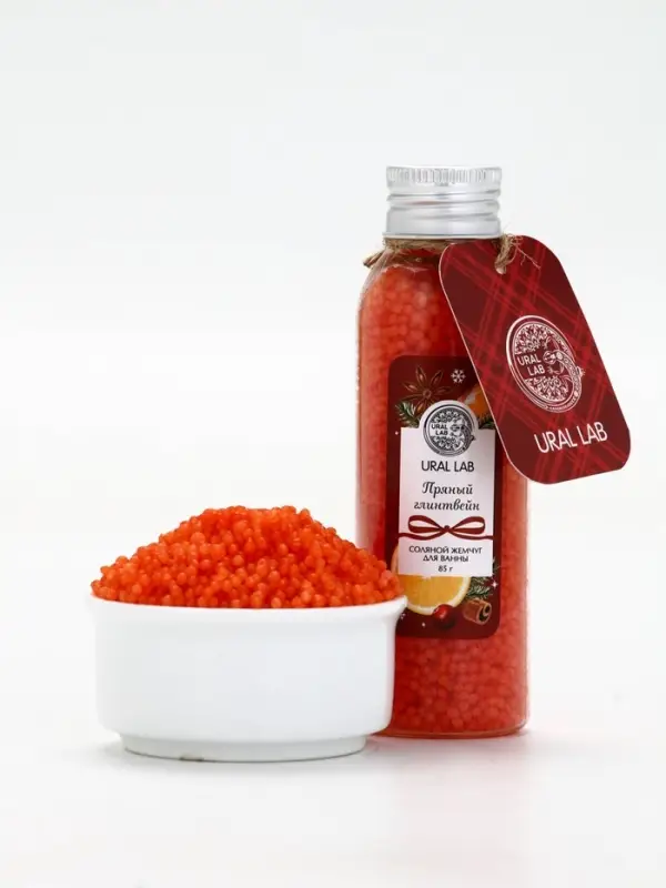 Жемчуг для ванны во флаконе, 85 г, аромат пряный глинтвейн, URAL LAB Жемчуг для ванны во флаконе, 85 г, аромат пряный глинтвейн, URAL LAB